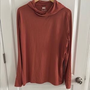 REI Sahara Shade Hoodie (Red River Clay, Large)